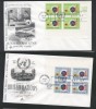 UN New York 1965 Developing countries Mi.148-149 x 4 FDC UN.146