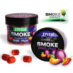 Wafters ZFISH Smoke Pop up Dumbells 8 mm, Chilli-Plum, 20g