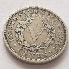 139. Moneda SUA 5 cents 1900 (Liberty Head - with cents)