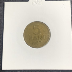 Moneda 5 bani 1957 RPR