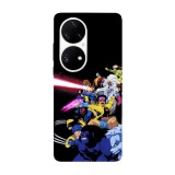 Husa compatibila cu Huawei P40 Pro model xmen family, Silicon, TPU, Viceversa, Transparent, Carcasa