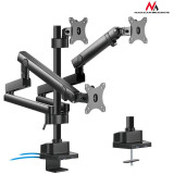 Desk holder 3 LED monitors, 2xUSB3.0 17-27&amp;#039;&amp;#039; 3x7kg, vesa 100x100, MC-811