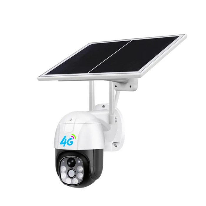 Camera de supraveghere video cu SIM, conexiune 4G, 3MP 2048x1536 cu panou solar, acumulatori inclusi 8000mah, intelligent tracking, PTZ, Micro SD, Rot