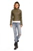 X656-14 Jacheta din imitatie piele cu fermoar si buzunare, M, M/L, S