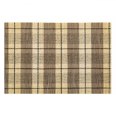 Suport Farfurii, Model Carouri, 45x30cm, Bambus, Taupe