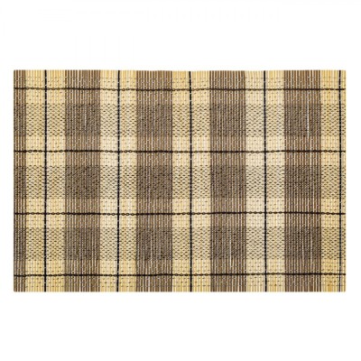Suport Farfurii, Model Carouri, 45x30cm, Bambus, Taupe foto