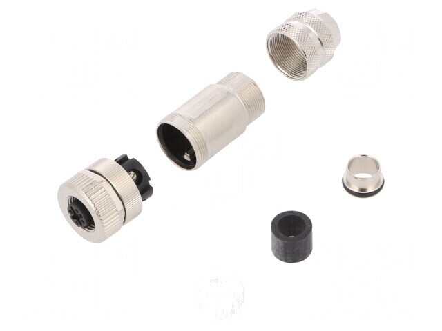 Mufă M12 Ethernet 4 PIN Mamă pe Cablu Drept 6-8mm