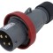 Conector alimentare AC trifazat AMPHENOL IP&amp;S 32A 460V mufă tată IP67