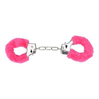 Bound to Play. Heavy Duty Furry Handcuffs Pink foto