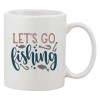 Cana alba personalizata &#039;Let&#039;s go fishing&#039;, INOVATIX&reg;. 330ml, Oem