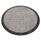 Covor sisal Floorlux Cerc 20401 Cadru argintiu si negru, cerc 120 cm