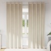 VidaXL Perdele cu perdele 2 pcs Crem 140 x 225 cm Catifea 4107180