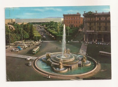 FA57-Carte Postala- ITALIA - Roma, Piazza Esedra, circulata 1969 foto