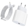 Incarcator fast charge 20W cu cablu de date 1m Type-C TO Lightning, compatibil cu Apple iPhone 14/ 14 Pro/ 14