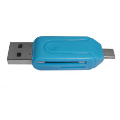 Cititor de carduri Micro SD, SD, pe USB sau micro USB - 102186 foto