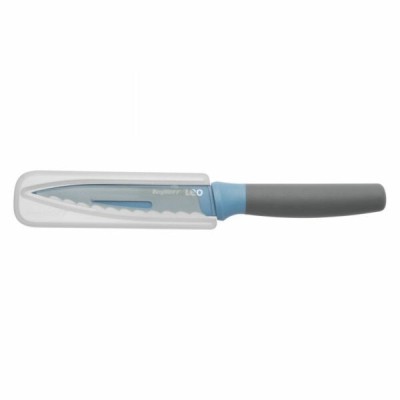 Cutit utilitar BergHOFF, 11.5 cm, zimtat, teaca de protectie, Otel, Albastru HighLine Cooking foto