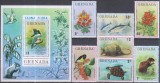Timbre cu faună și floră din Grenada
