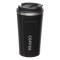 Termos cafea metal, negru, capac cu duza si inchidere ermetica, 500ml