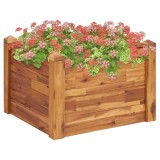 Cumpara ieftin Strat &icirc;nălțat de grădină, 60x60x44 cm, lemn masiv de acacia