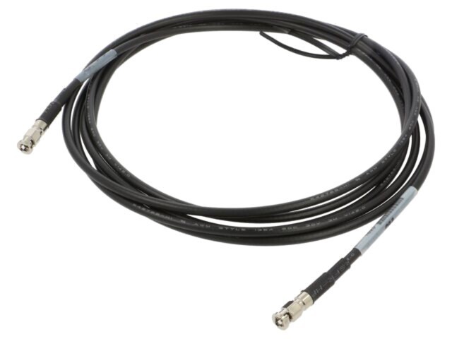 Cablu Micro BNC 3M 3m, ecranat negru, Micro BNC tată drept ambele părți