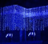 PERDEA LUMINOASA CU LEDURI,EFECT CASCADA/PLOAIE, 480 LEDURI,LUNGIME 3M PE 2,4 M.