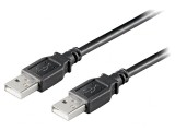 Cablu USB 2.0 A-A 1.8m Negru 480Mbps, Goobay