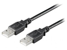 Cablu USB 2.0 A-A 1.8m Negru 480Mbps