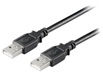 Cablu USB 2.0 A-A 1.8m Negru 480Mbps foto