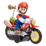The Super Mario Galaxy Movie Figurina articulata Mario cu vehicul (motocicleta) 6 cm
