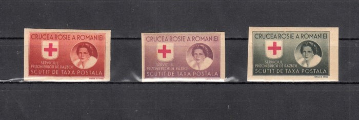 M2 TW F - 1946 - Crucea rosie - Serv prizonieri razboi - hartie gri nedantelate