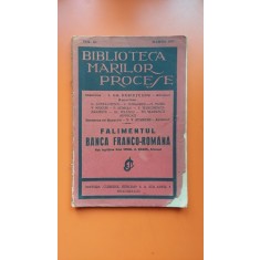 Biblioteca marilor procese - Falimentul Banca Franco-Romana Vol. XI Martie 1931