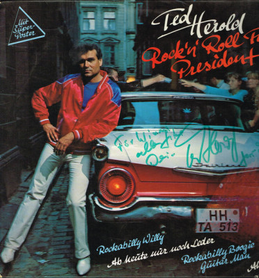 VINIL Ted Herold &amp;lrm;&amp;ndash; Rock &amp;rsquo;N&amp;rsquo; Roll For President - (VG+) - foto