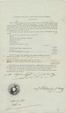 ROMANIA Valahia 1845 document privind incasarea de biruri rurale in Ialomita, Romania pana la 1900, Documente