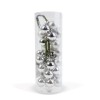 Set globuri argintii pentru bradul de Craciun - 3 tipuri - 2cm - 36 buc/set Best CarHome