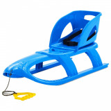 Sanie Copii Albastra cu Scaun Gossi 102.5cm, Polipropilena, Sarcina Max 50kg, Sporturi Iarna