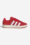 adidas Originals sneakers din piele &icirc;ntoarsă Campus 00S culoarea roșu, H03474
