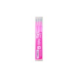 Set 3 rezerve roller Frixion Ball Pilot si Frixion Clicker 0.5 mm varf fin,roz