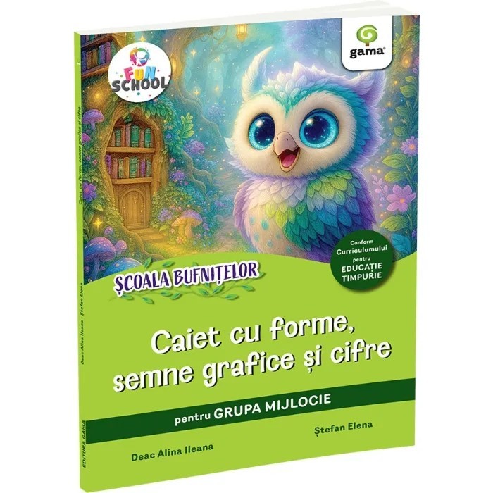 Caiet Cu Forme, Semne Grafice Si Cifre - Grupa Mijlocie, Stefan Elena, Deac Alina Ileana - Editura Gama