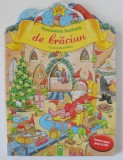 PANORAMA ILUSTRATA DE CRACIUN , CU POVESTEA BIBLICA , CARTE PENTRU EXPUS , JUCAT , CITIT , ANII &#039; 90