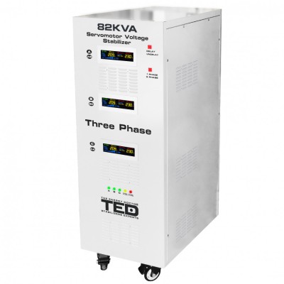 Stabilizator retea maxim 82KVA-SVC cu servomotor trifazat-trifazat TED000224 SafetyGuard Surveillance foto