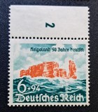 Germania (Deutsches Reich 1940) "Helgoland 50 Jahre Deutsch" 6+94Pf cu Margine Superioară "2" (MNH) CLK1