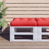 vidaXL Pernă de paleți, roșu, material textil