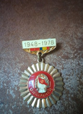 AMS# - INSIGNA BRIGADIER UTC 1948-1978, RSR foto