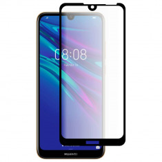 Folie Sticla Full Cover Premium pentru Huawei Y6 (2019) &amp;amp; Y6s (2019), 5D, Full Glue, Negru foto