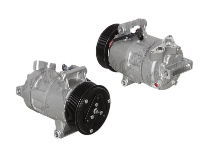 Compresor aer conditionat Nissan Qashqai/Qashqai +2 (J10), 02.2007-01.2010, motorizare 1.6 85kw, benzina, rola curea 115 mm, 7 caneluri, Delphi tip: