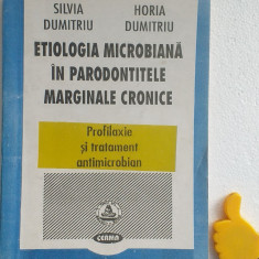 Etiologia microbiana in parodontitele marginale cronice Silvia Dumitriu