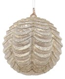 Glob brad Craciun sticla aurie sampanie Layers &Oslash; 15 cm