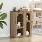 vidaXL Bufet Stejar Artizanal 59 x 35 x 80.5 cm Lemn compozit 891323