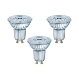 Set 3 becuri PAR16 LED 4.3W 350lm 2700K GU10 Osram 4058075818392