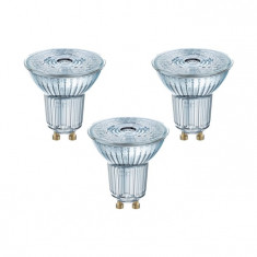 Set 3 becuri PAR16 LED 4.3W 350lm 2700K GU10 Osram 4058075818392